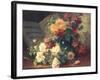 Chrysanthemums and Roses-Eugene Henri Cauchois-Framed Giclee Print