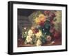 Chrysanthemums and Roses-Eugene Henri Cauchois-Framed Giclee Print