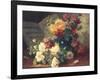 Chrysanthemums and Roses-Eugene Henri Cauchois-Framed Giclee Print