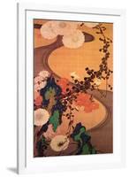 Chrysanthemums by a Stream with Rocks-Jakuchu Ito-Framed Giclee Print