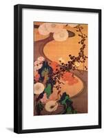 Chrysanthemums by a Stream with Rocks-Jakuchu Ito-Framed Giclee Print