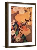 Chrysanthemums by a Stream with Rocks-Jakuchu Ito-Framed Giclee Print