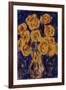 Chrysanthemums; Chrysanthemen, 1919 (Gouache on Paper)-Christian Rohlfs-Framed Giclee Print