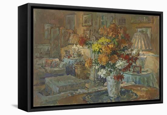 Chrysanthemums from Roddam-Susan Ryder-Framed Stretched Canvas