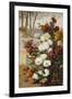 Chrysanthemums in a Walled Garden-Eugene Henri Cauchois-Framed Giclee Print