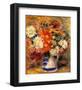 Chrysanthemums in Vase-Pierre-Auguste Renoir-Framed Giclee Print