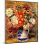 Chrysanthemums in Vase-Pierre-Auguste Renoir-Mounted Giclee Print