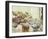 Chrysanthemums, (Oil on Canvas)-Walter Elmer Schofield-Framed Giclee Print