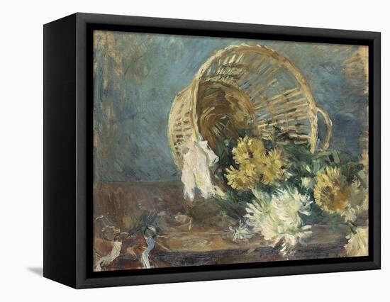 Chrysanthemums or the Overturned Basket, 1885-Berthe Morisot-Framed Stretched Canvas