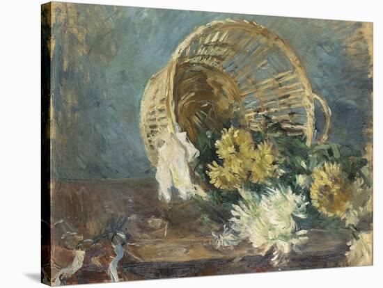 Chrysanthemums or the Overturned Basket, 1885-Berthe Morisot-Stretched Canvas