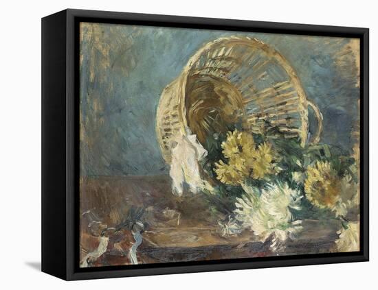 Chrysanthemums or the Overturned Basket, 1885-Berthe Morisot-Framed Stretched Canvas