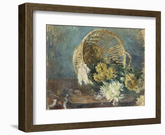 Chrysanthemums or the Overturned Basket, 1885-Berthe Morisot-Framed Giclee Print