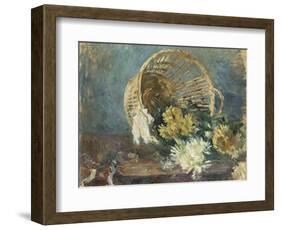 Chrysanthemums or the Overturned Basket, 1885-Berthe Morisot-Framed Giclee Print