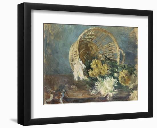 Chrysanthemums or the Overturned Basket, 1885-Berthe Morisot-Framed Giclee Print