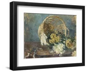 Chrysanthemums or the Overturned Basket, 1885-Berthe Morisot-Framed Giclee Print