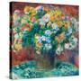 Chrysanthemums. Pierre-Auguste Renoir; French, 1841-1919. Date: 1881-1882. Dimensions: 54.8 × 65...-Pierre-Auguste Renoir-Stretched Canvas