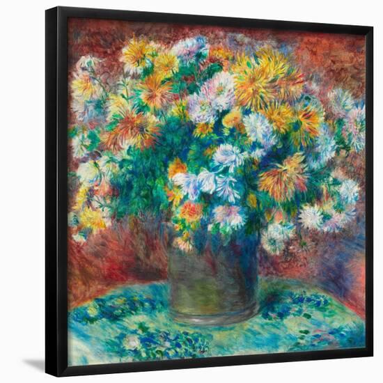 Chrysanthemums. Pierre-Auguste Renoir; French, 1841-1919. Date: 1881-1882. Dimensions: 54.8 × 65...-Pierre-Auguste Renoir-Framed Poster