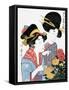 Chrysanthemums, Ukiyo-e print, Japan-Kitagawa Utamaro-Framed Stretched Canvas