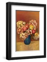 Chrysanthemums-Pierre-Auguste Renoir-Framed Premium Giclee Print