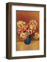 Chrysanthemums-Pierre-Auguste Renoir-Framed Premium Giclee Print