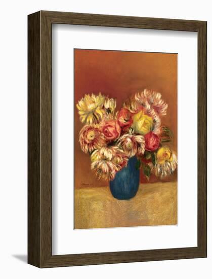 Chrysanthemums-Pierre-Auguste Renoir-Framed Premium Giclee Print