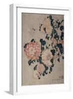 Chrysanthemums-Katsushika Hokusai-Framed Giclee Print