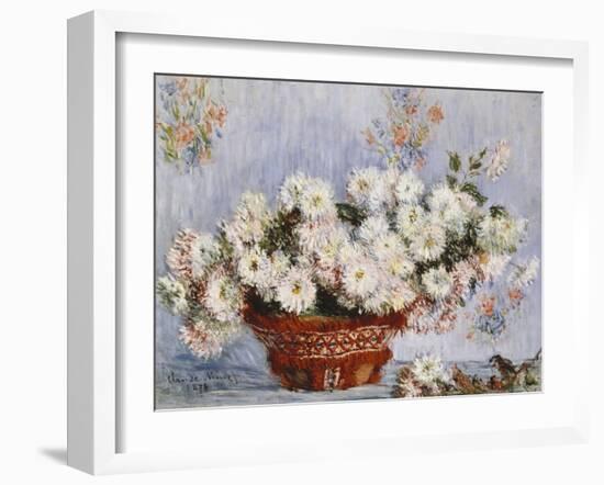 Chrysanthemums-Claude Monet-Framed Giclee Print