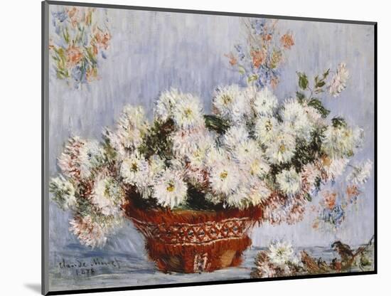 Chrysanthemums-Claude Monet-Mounted Giclee Print