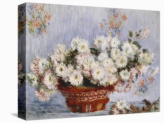 Chrysanthemums-Claude Monet-Stretched Canvas