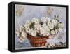 Chrysanthemums-Claude Monet-Framed Stretched Canvas