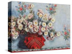 Chrysanthemums-Claude Monet-Stretched Canvas