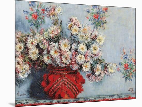 Chrysanthemums-Claude Monet-Mounted Art Print