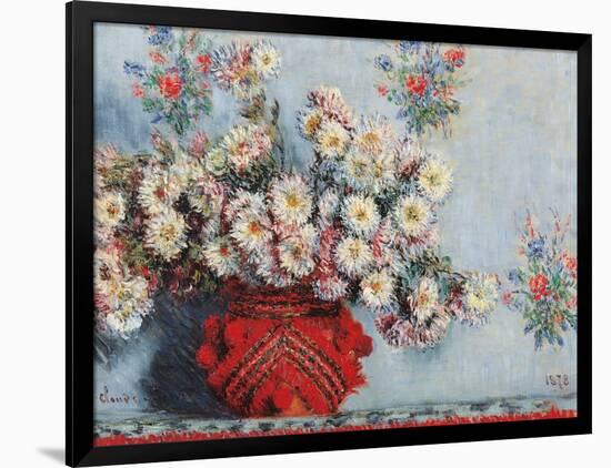 Chrysanthemums-Claude Monet-Framed Art Print