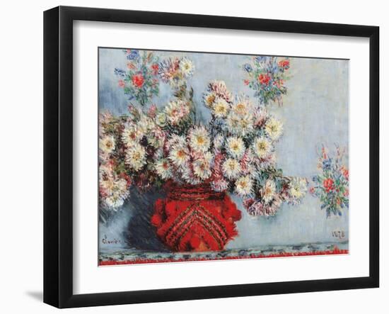 Chrysanthemums-Claude Monet-Framed Art Print