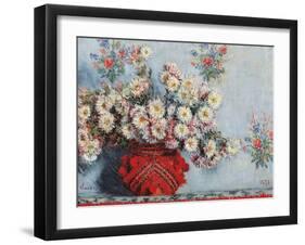 Chrysanthemums-Claude Monet-Framed Art Print