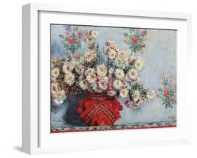 Chrysanthemums-Claude Monet-Framed Art Print