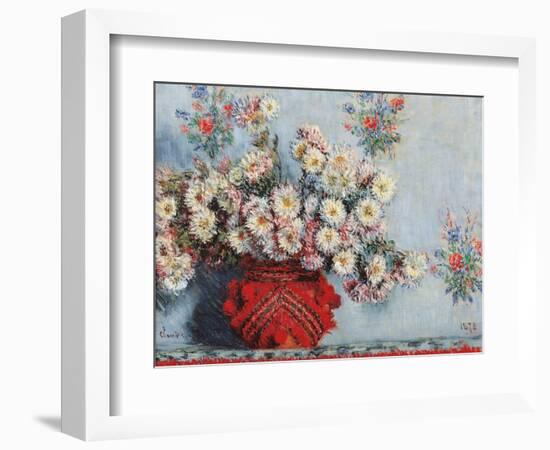 Chrysanthemums-Claude Monet-Framed Art Print