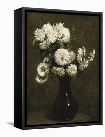 Chrysanthemums-Henri Fantin-Latour-Framed Stretched Canvas