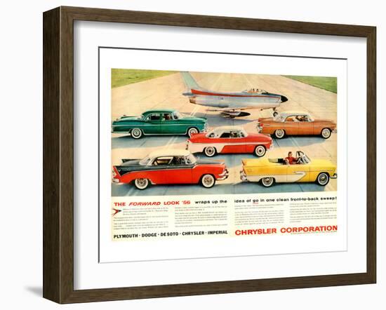 Chrysler 1956 Forward Look-null-Framed Art Print