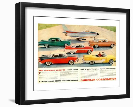 Chrysler 1956 Forward Look-null-Framed Art Print