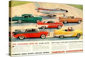 Chrysler 1956 Forward Look-null-Stretched Canvas