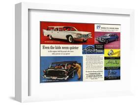 Chrysler 27 Models to Choose…-null-Framed Art Print