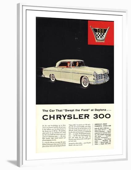 Chrysler 300 Most Powerful-null-Framed Premium Giclee Print