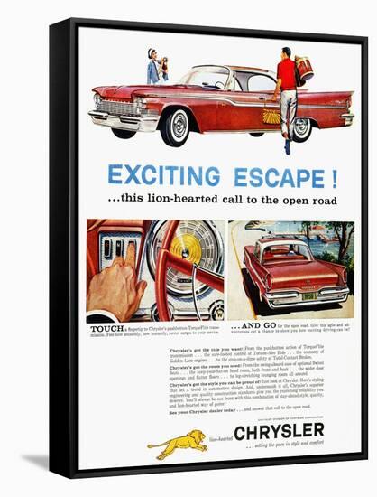 Chrysler Ad, 1959-null-Framed Stretched Canvas