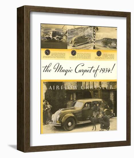 Chrysler Airflow- Magic Carpet-null-Framed Art Print