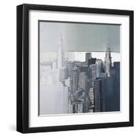 Chrysler and Empire State Buildings-Joan Farré-Framed Giclee Print