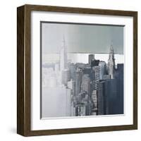 Chrysler and Empire State Buildings-Joan Farré-Framed Giclee Print