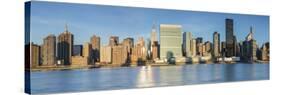 Chrysler and Un Buildings and Midtown Manhattan Skyline from Queens, New York City, New York, USA-Jon Arnold-Stretched Canvas