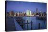 Chrysler and Un Buildings and Midtown Manhattan Skyline from Queens, New York City, New York, USA-Jon Arnold-Stretched Canvas