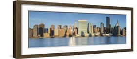 Chrysler and Un Buildings and Midtown Manhattan Skyline from Queens, New York City, New York, USA-Jon Arnold-Framed Photographic Print